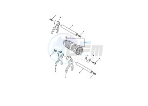 FZ6 FAZER ABS 600 drawing SHIFT CAM - FORK