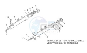 Leonardo 125-150 drawing Front fork - Sleeves I