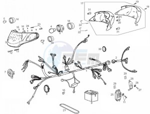 ATLANTIS CITY - 50 cc VTHAL1AE2 Euro 2 2T AC GBR drawing Electrical system (Positions)