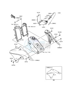 KLX450R KLX450AHF EU drawing Engine Shrouds