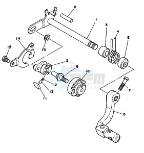 WR 250 drawing SHIFT SHAFT