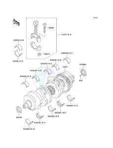 ZG 1200 B [VOYAGER XII] (B15-B17) [VOYAGER XII] drawing CRANKSHAFT