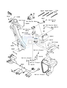 KLX450R KLX450A8F EU drawing Chassis Electrical Equipment