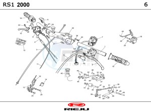 RS1-50-RACING-BLUE drawing HANDLEBAR - CONTROLS