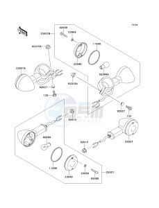 VN 800 B [VULCAN 800 CLASSIC] (B10) B10 drawing TURN SIGNALS