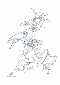 YFM700FWAD YFM70GPLK (B4F3) drawing SIDE COVER