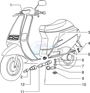 Zip 50 RST freno a disco drawing Transmissions