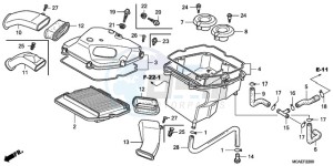 GL1800A UK - (E / MKH) drawing AIR CLEANER