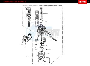 RS2-125-MATRIX-RED drawing CARBURETTOR  EURO3