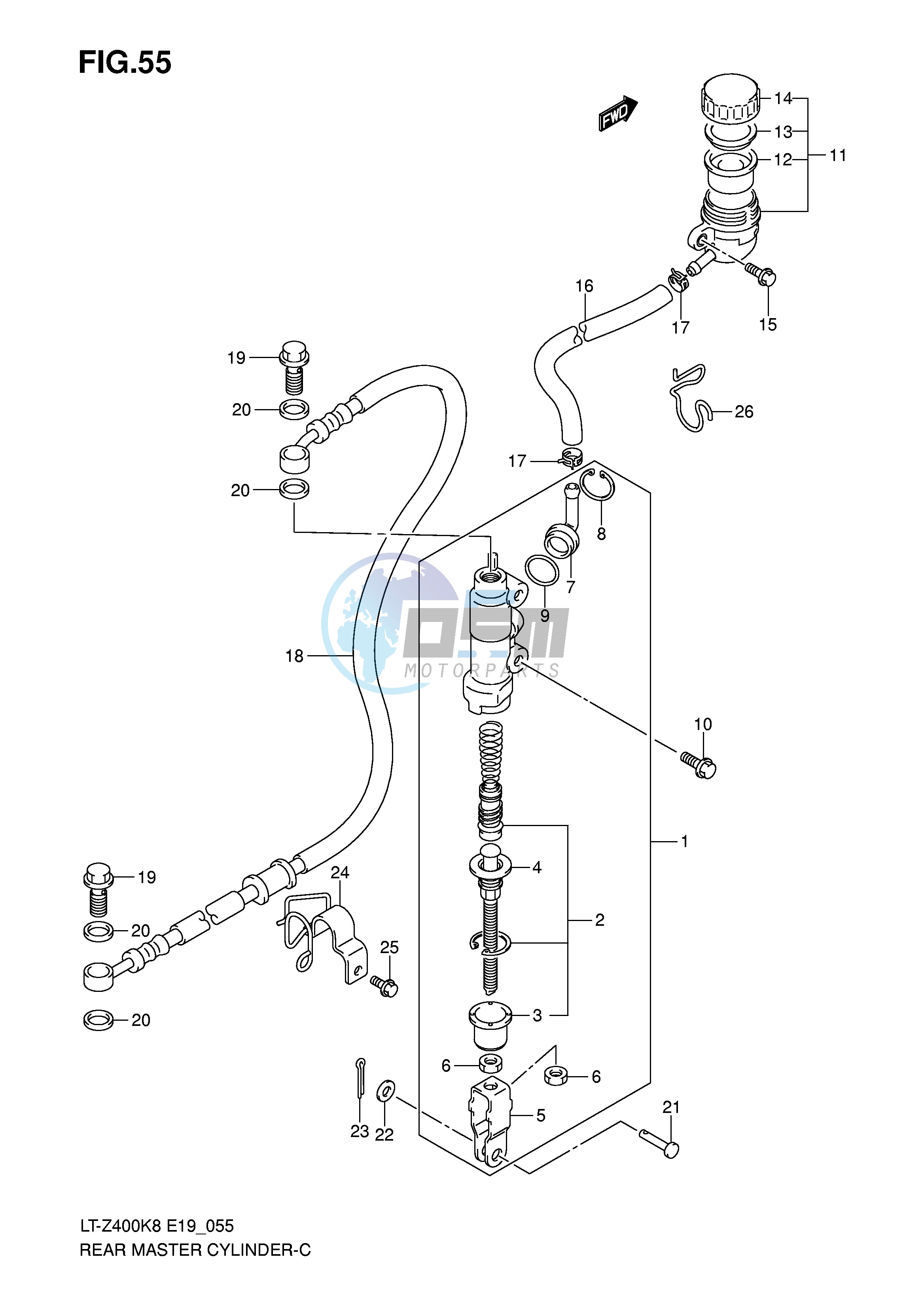 REAR MASTER CYLINDER