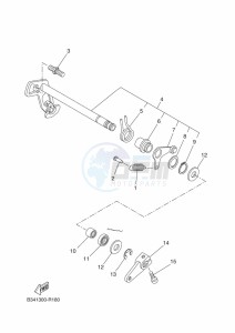 XSR700 MTM690 (BJV1) drawing SHIFT SHAFT