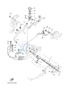 MT-09 TRACER MT09TRA TRACER 900 (2SCT) drawing REAR MASTER CYLINDER