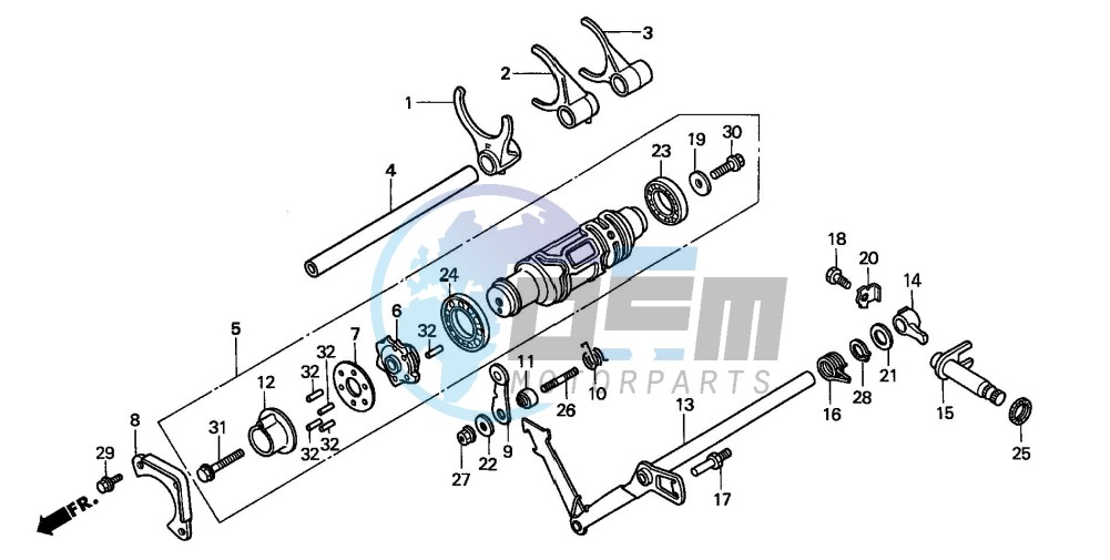 SHIFT DRUM/SHIFT FORK