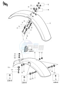 KX 80 A [KX80] (A1-A2) [KX80] drawing FENDERS