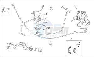 SX 50 (EMEA) drawing Rear brake caliper