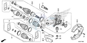 TRX420FM1F TRX420 Europe Direct - (ED) drawing FRONT KNUCKLE/FRONT DRIVE SHAFT