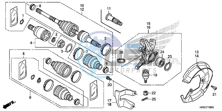 FRONT KNUCKLE/FRONT DRIVE SHAFT