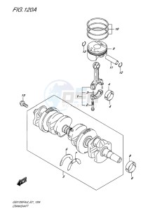 GSX-1250F ABS EU drawing CRANKSHAFT