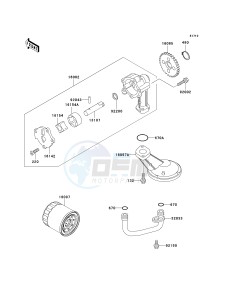 EX 500 D [NINJA 500R] (D6F-D9F) D6F drawing OIL PUMP_OIL FILTER