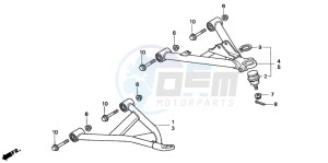 TRX300 FOURTRAX 300 drawing FRONT ARM