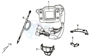 ORBIT 50 2T NAKED drawing DASHBOARD / SPEEDOMETER CABLE / WIRING HARNASS