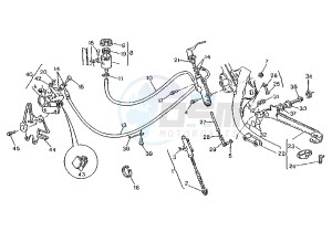 W16 500 drawing REAR BRAKE SYSTEM