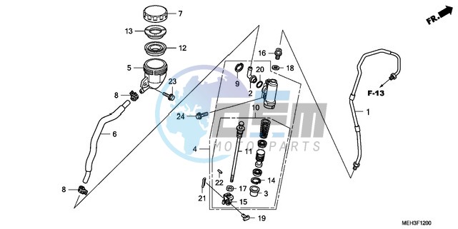 REAR BRAKE MASTER CYLINDER