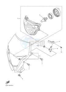 WR250F (2GBC 2GBD 2GBE) drawing HEADLIGHT