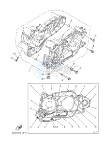 XP500A T-MAX 530 (2PWC) drawing CRANKCASE