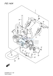 GSX-250 RA drawing THROTTLE BODY