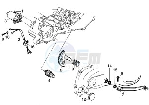 ET2 INIEZIONE 50 drawing Starter lever - Starting motor