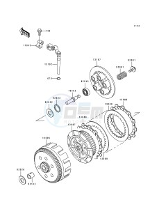 KL 250 D [KLR250] (D10-D14) [KLR250] drawing CLUTCH