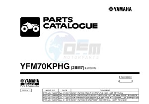 YFM700FWBD YFM70KPHG KODIAK 700 EPS HUNTER (2SM7) drawing .1-Front-Page