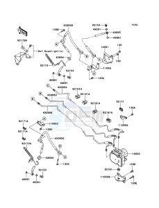 VN1700_CLASSIC_TOURER_ABS VN1700DDF GB XX (EU ME A(FRICA) drawing Brake Piping