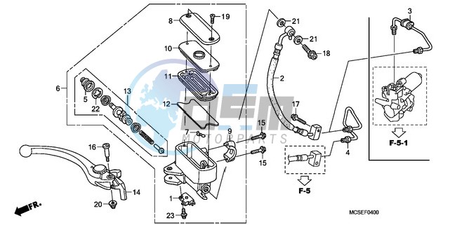 FR. BRAKE MASTER CYLINDER