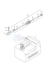 DF 9.9B drawing Fuel Tank