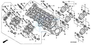 CB600FA9 Spain - (SP / ABS) drawing CYLINDER HEAD