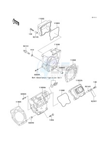 KAF 620 A6 [MULE 2510 4X4] (A6) [MULE 2510 4X4] drawing CYLINDER HEAD