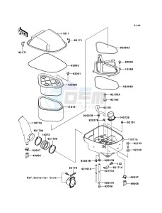 KVF650_4X4 KVF650DBF EU GB drawing Air Cleaner