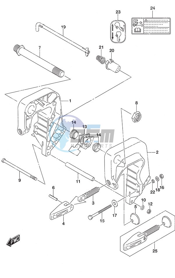 Clamp Bracket - Non-Remote Control