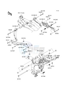 ZR 750 L [Z750 AU] (L7F-L8F) L7F drawing ENGINE MOUNT