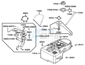 PEOPLE S 200 I drawing Fuel  tank