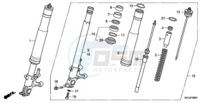 CBR1000RRA BR / HRC drawing FRONT FORK