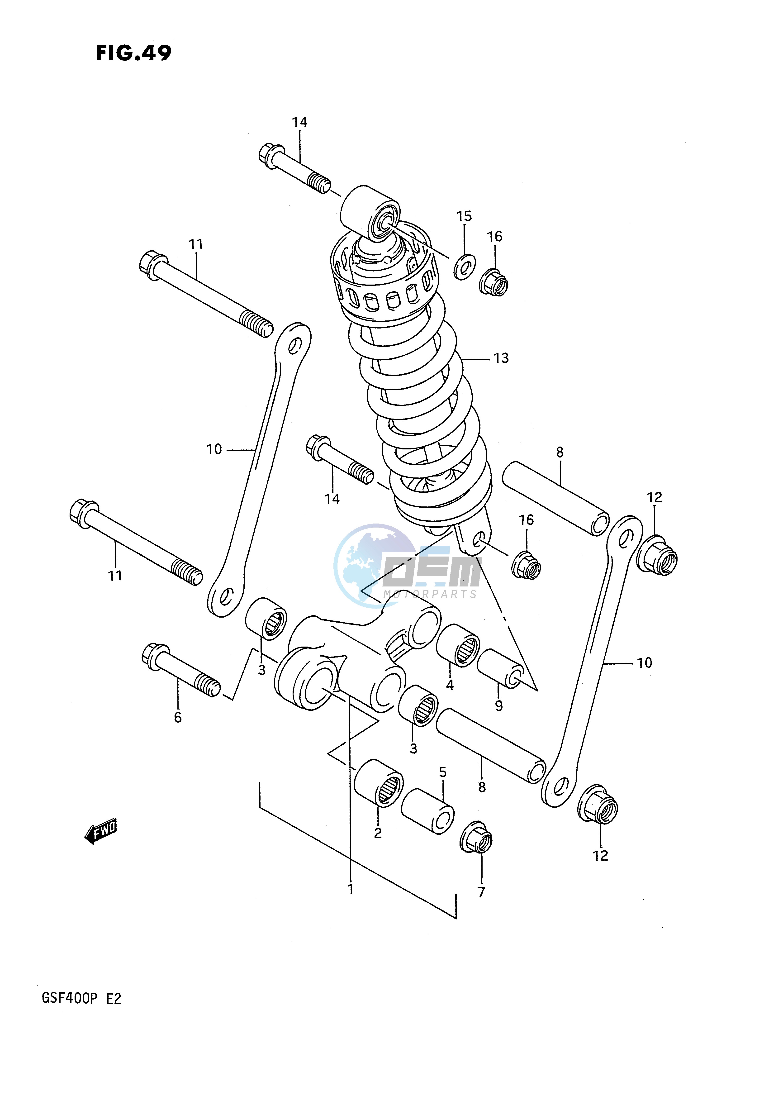 REAR CUSHION LEVER