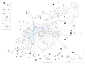 MP3 500 Sport Business ABS (NAFTA) drawing Main cable harness