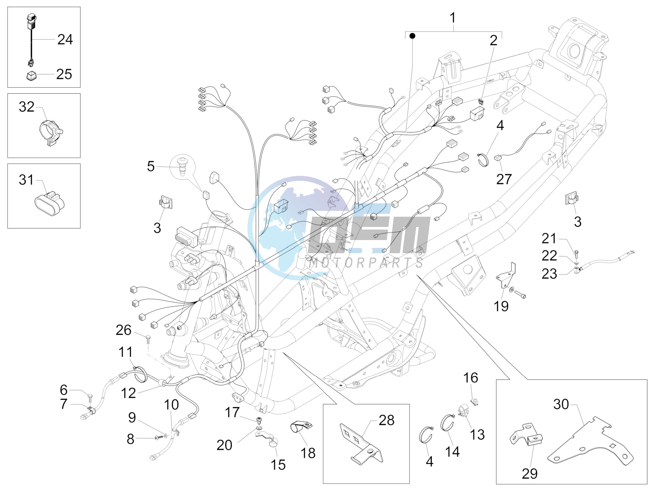 Main cable harness