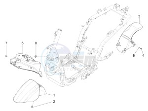 FLY 150 (APAC) drawing Wheel housing - Mudguard