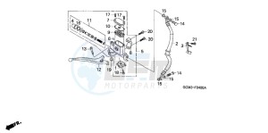 SZX50S X8R-S drawing FRONT BRAKE MASTER CYLINDER