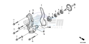 CRF150RBD CRF150RB Europe Direct - (ED) drawing WATER PUMP