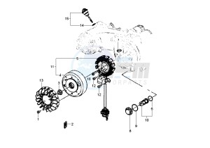 Fly 4T 50 drawing Flywheel magneto